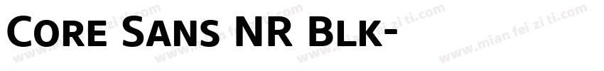 Core Sans NR Blk字体转换
